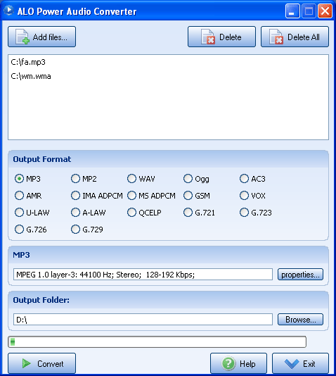 ALO Power Audio Converter Screenshot